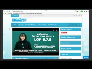 Hướng dẫn học Khóa học ôn tập học kì 2 trên vinaschools.com