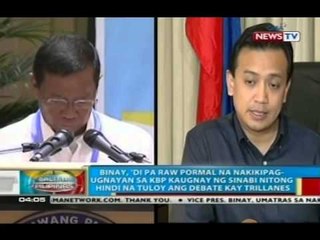 BP: Binay, 'di pa raw pormal na nakikipag-ugnayan sa KBP