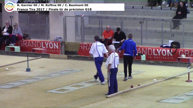 Finale tir précision G18, Sport Boules, France Tirs, Dardilly 2017