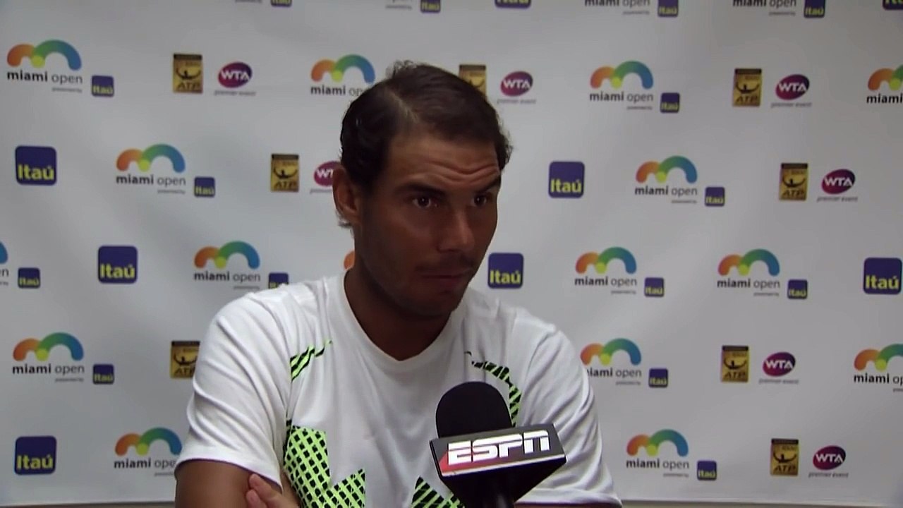 Rafael Nadal Interview for ESPN / SF 2017 Miami (in Spanish)