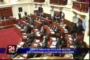 Frente Amplio no votó por moción que condena autogolpe en Venezuela