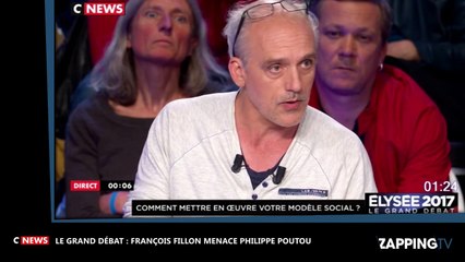 François Fillon menace Philippe Poutou en direct lors du Grand Débat (Vidéo)