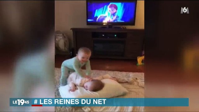 Deux bébés refont une scène de La reine des neiges et font le buzz sur internet ! Regardez