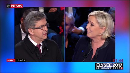 Clash entre Jean-Luc Melenchon et Marine Le Pen au sujet des crèches