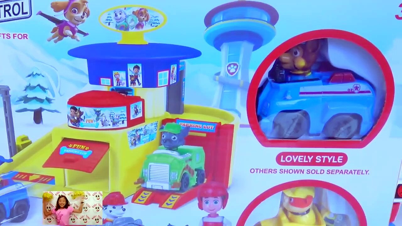 Paw Patrol Parking Lot Headquarters Robocar Poli - Kids' Toys-OKTW8JSVZfo