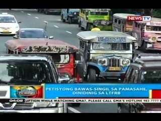 BP: Petisyong bawas-singil sa pamasahe, dinidinig sa LTFRB