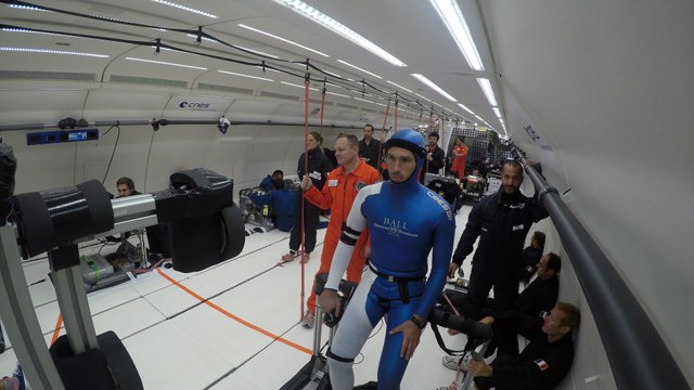 Le champion d'apnée Guillaume Néry, en 0 G pour la science spatiale
