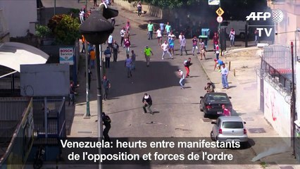 Crise au Venezuela: heurts entre manifestants et policiers