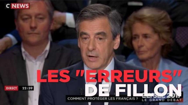 Fillon n'a pas commis d'erreur ... et pourtant !