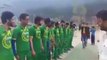 Local IoK Cricket team dons Pakistan Cricket Team Jersey's and sings Pakistan's National Anthem
