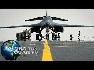 Máy bay ném bom Mỹ diễn tập T.ẤN C.ÔNG trên bán đảo Triều Tiên | Tin Quân Sự