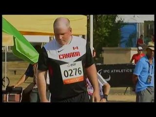 Athletics - Kyle Pettey - men's shot put F34 final - 2013 IPC AthleticsWorld C...
