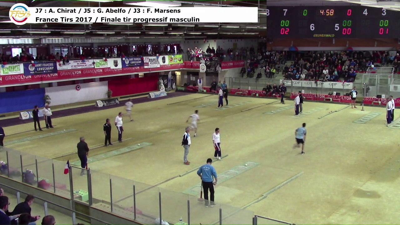 Finale tir progressif masculin, Sport Boules, France Tirs, Dardilly 2017
