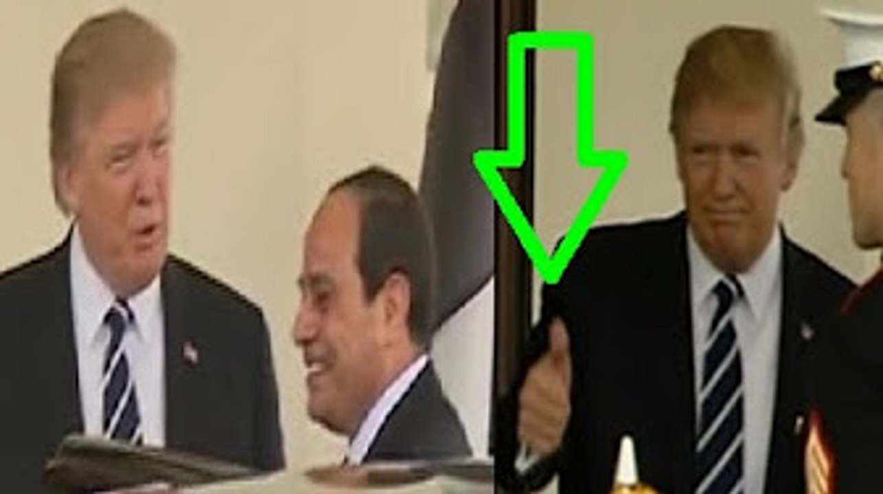 لحظة وصول السيسي إلى البيت الأبيض للقاء الرئيس الأمريكي .. شاهد ماذا فعل ترامب ؟
