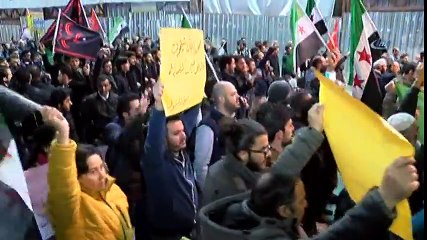 Beyoğlu'nda İdlib Protestosu
