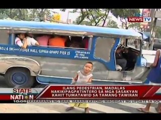 Tải video: SONA: Ilang pedestrian, madalas nakikipagpatintero sa mga sasakyan kahit tumatawid sa tamang tawiran