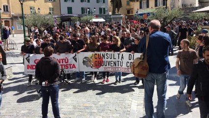 Manifestation contre la "répression" à Corte