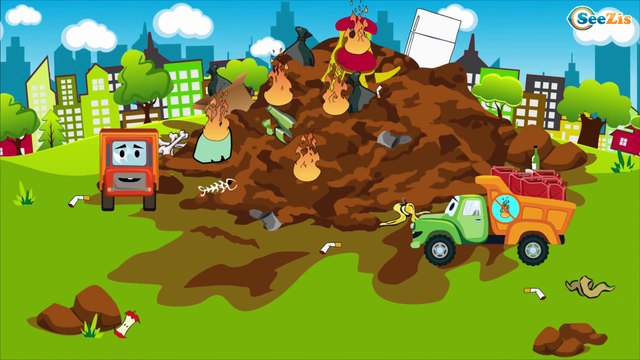 Camión de Bomberos - Carros de carreras - Car cartoon - Carritos para niños