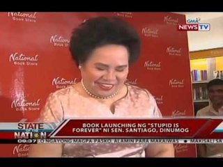 SONA: Book launching ng 'Stupid is Forever' ni Sen. Santiago, dinumog