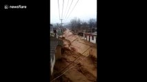 Reservoir floods village in central China