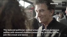 Concrete Samedimanche : French politician Jack Lang pays a visit to Parisian clubbers