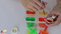 DIY How To Make Colors Ice Cream Maker Popsicle Gummy Pudding Jelly Glitter Clay Slime Learn Colors