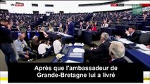 Jean-claude juncker se paie la tête du pro-brexit nigel farage au parlement européen