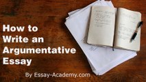 How to Write an Argumentative Essay