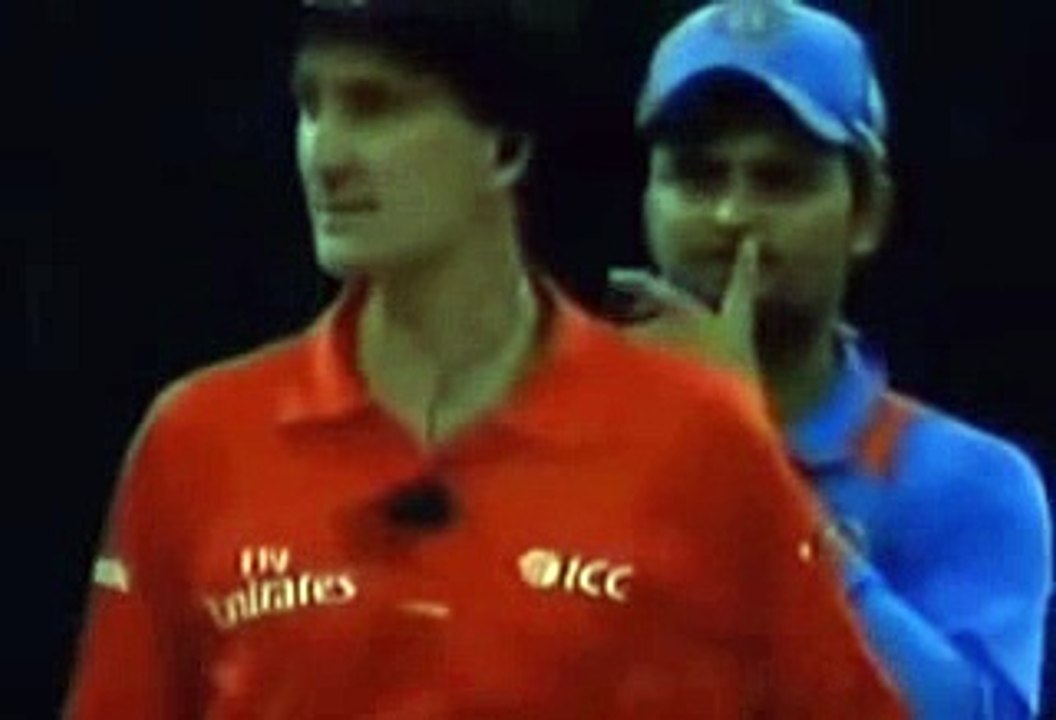 Funny Moments in Cricket - Suresh Raina Imitating Umpire