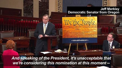 Democratic senator stages all-night filibuster againt Gorsuch