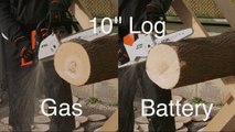 Chain Saw Race - Gas vs Battery