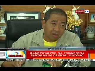 BT: Hagupit ng bagyong Ruby, unti-unti nang nararamdaman sa Oriental Mindoro