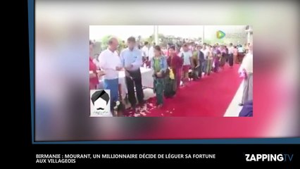 En Birmanie, un millionnaire décide de léguer sa fortune à des villageois (vidéo)