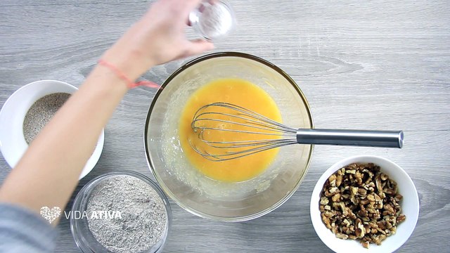 Queques de aveia e noz - Receita fácil