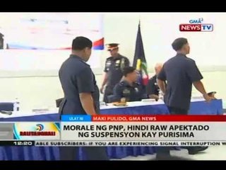 BT: Morale ng PNP, hindi raw apektado ng suspensyon kay Purisima