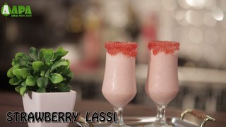 Yummy Strawberry Milk Lassi aapa.pk