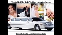 Tips to Find the Right Wedding Limousine Service