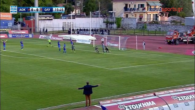 0-1 Kostas Fortounis Goal - AOK Kerkyra 0-1 Olympiakos - 05.04.2017 [HD]