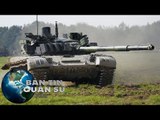 Tin Quân Sự - Nguyên nhân khiến tăng T 72 lật ngữa khi trình diễn Drift