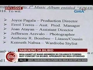 Mga gamit at band members ni Colangco tuwing may concert sa Bilibid, aprubado ng mga otoridad