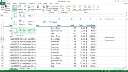 Format using the Page Layout ribbon