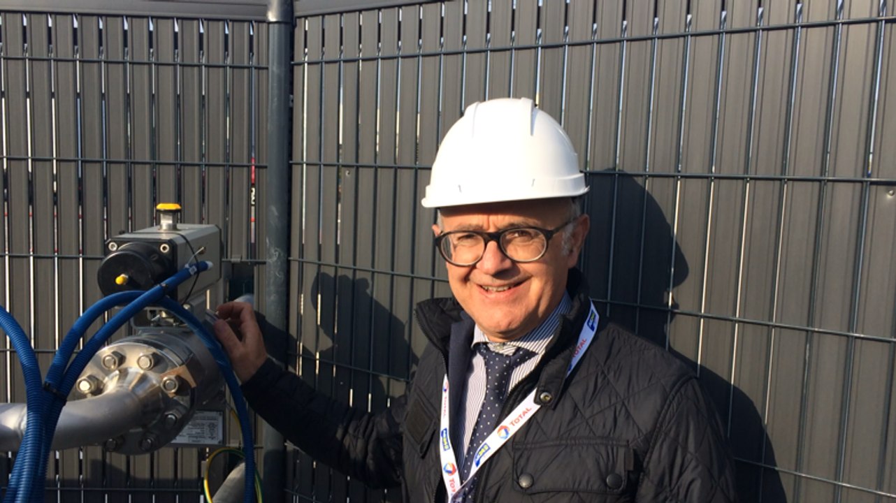 Ouverture station gaz naturel Total AS24