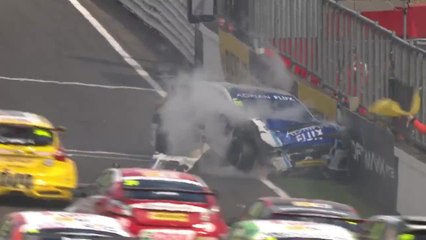 Start Plato Big Crash 2017 BTCC Brands Hatch Race 2