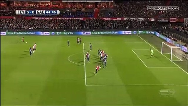 Jan-Arie Van der Heijden Goal HD - Feyenoord 5-0 G.A. Eagles 05.04.20175
