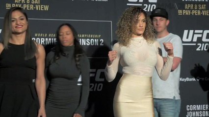 UFC 210 media day face-offs