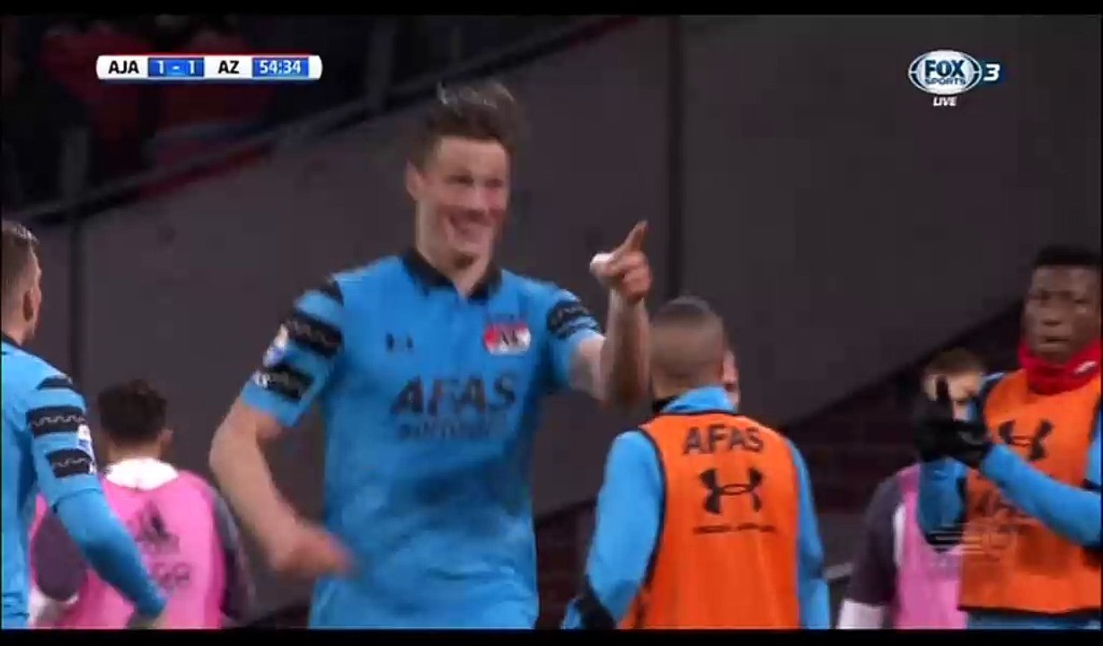 Wout Weghorst Goal HD - Ajax 1-1 AZ Alkmaar - 05.04.2017