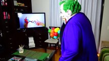 Spiderman Poo Colored Balls with Frozen Elsa vs Joker - Fun Superheroes Movie In Real Life-w2