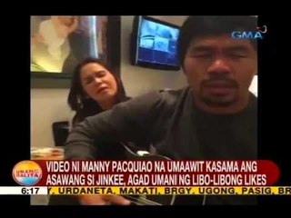 Video herunterladen: Video ni Manny Pacquiao na umaawit kasama ang asawang si Jinkee, agad umani ng libo-libong likes