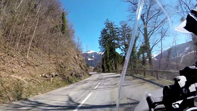 Col des Saisies, Col des Aravis, KTM 1290 Super Duke GT, Mars 2017
