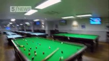 Extraordinary 150 Metre Snooker Trick Shot